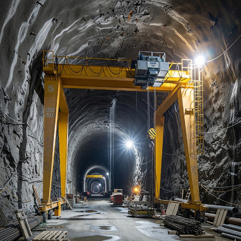 5 ton gantry crane for tunnel