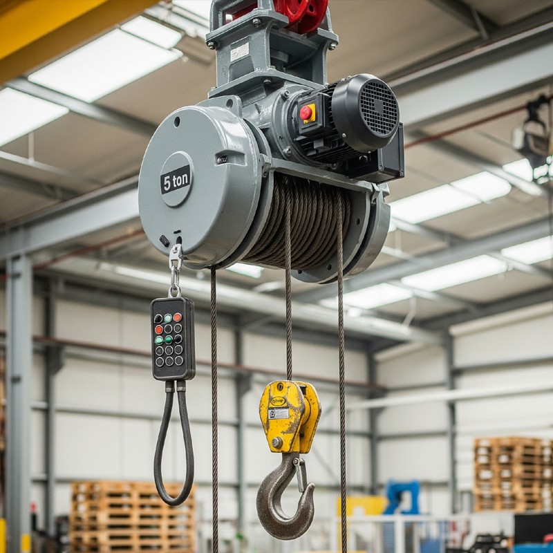5000 kg hoist capacity
