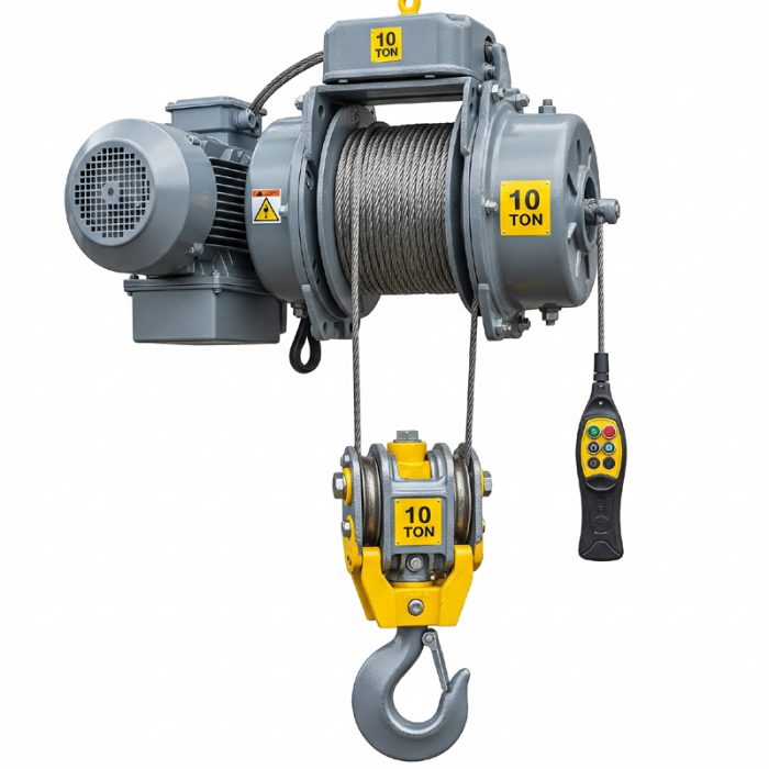 10 ton electric wire rope hoist - single/dual speed