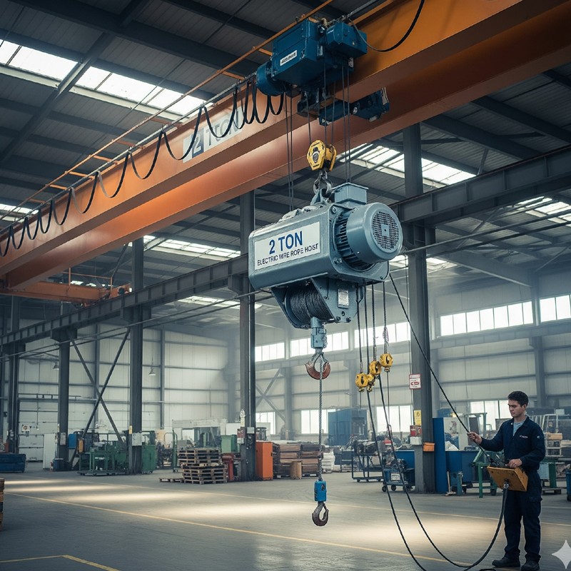 wire rope hoist for cranes